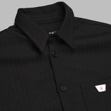 pinstripe overshirt 251M141- BK MISBHV 
