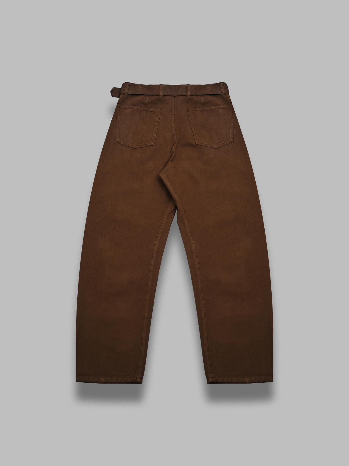 twisted belted pants PA326-LD1068- BR423 LEMAIRE 