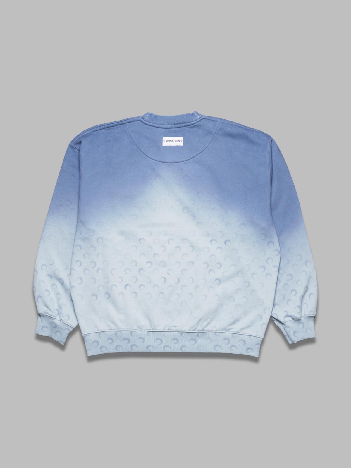 moon faded fleece oversized sweatshirt UST022A-CJER0073- BL05 MARINE SERRE 