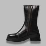 heya black ankle boots E8_3768- BK MIISTA 