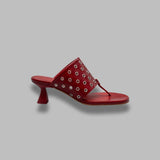 cedella red eyelets sandals E8-4093- RED MIISTA 