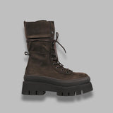 leather lace-up mid boot F5CPH691- CHO COPENHAGEN 