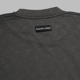 faded moon fleece relaxed sweatshirt UST022ACJER0073- GR90 MARINE SERRE 