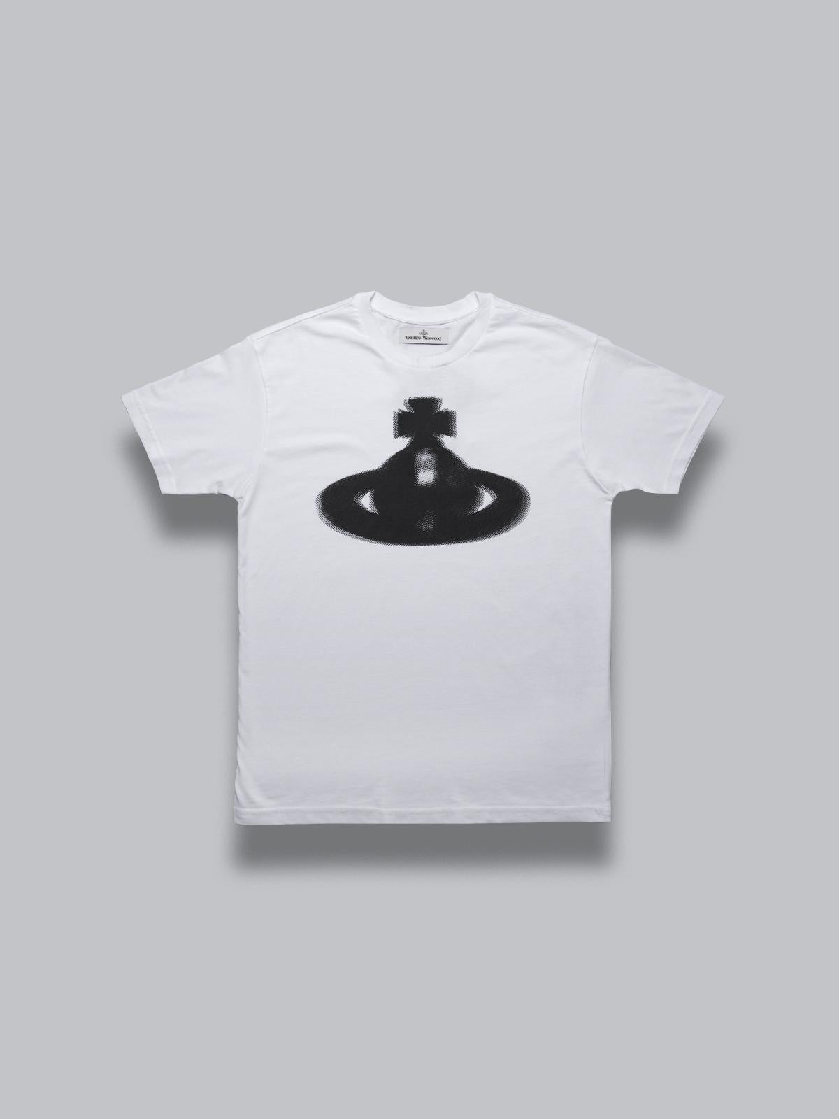 halftone orb classic t-shirt - white 3G01003G-J001M- A401 VIVIENNE WESTWOOD 