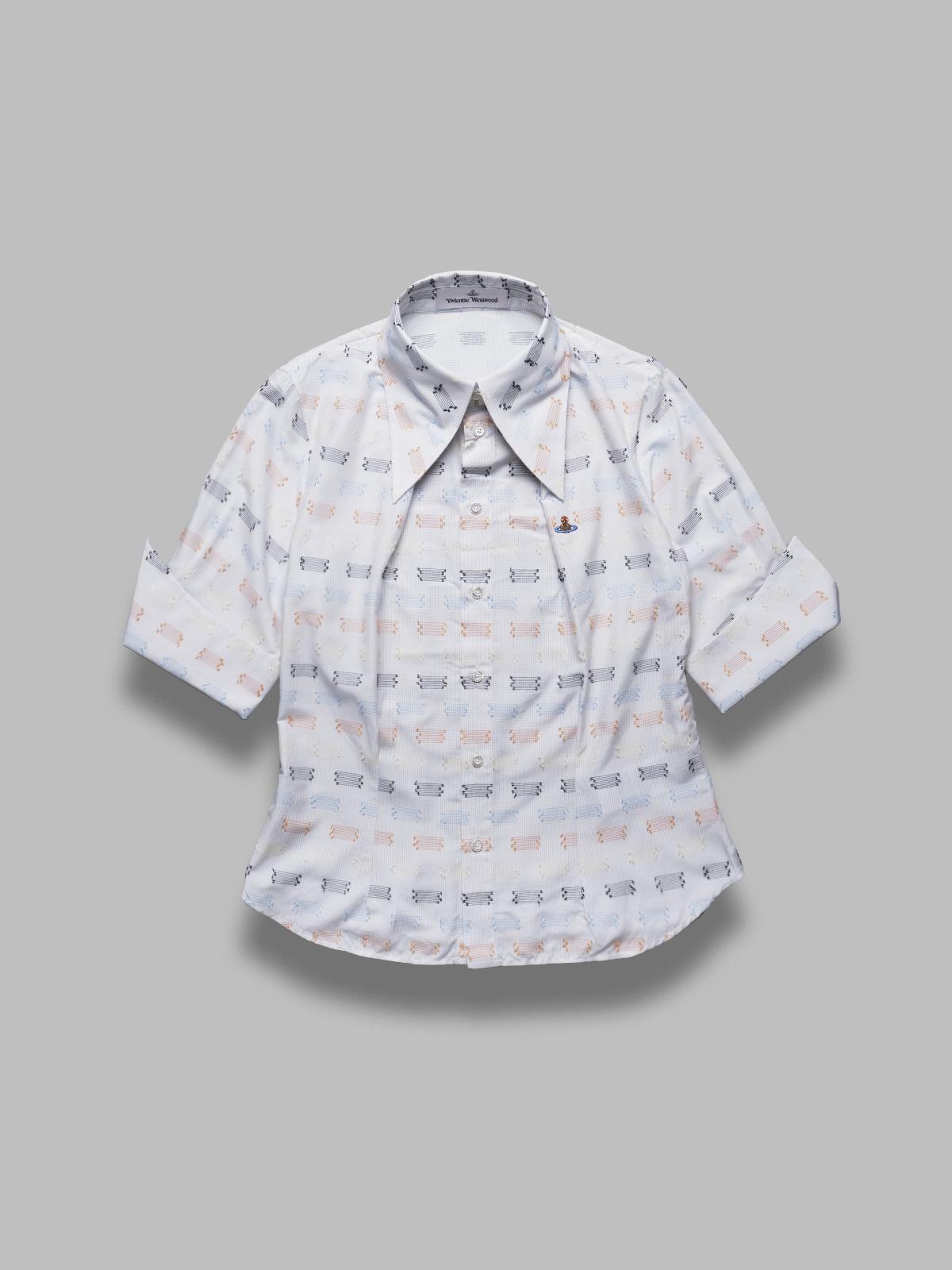 ss violin shirt - white 15010066-W012W- A206 VIVIENNE WESTWOOD 