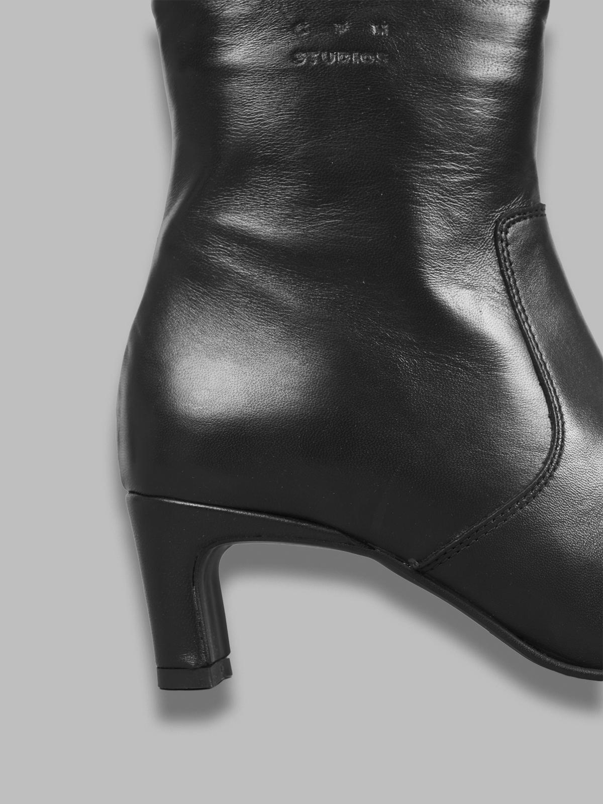 woman leather mid boot F5CPH296- BLK COPENHAGEN 