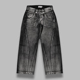 painted workwear pants VAQ10P008- BK VAQUERA 