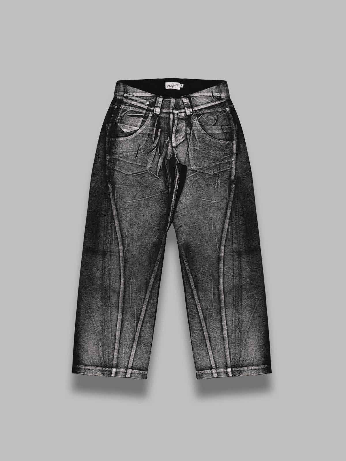 painted workwear pants VAQ10P008- BK VAQUERA 