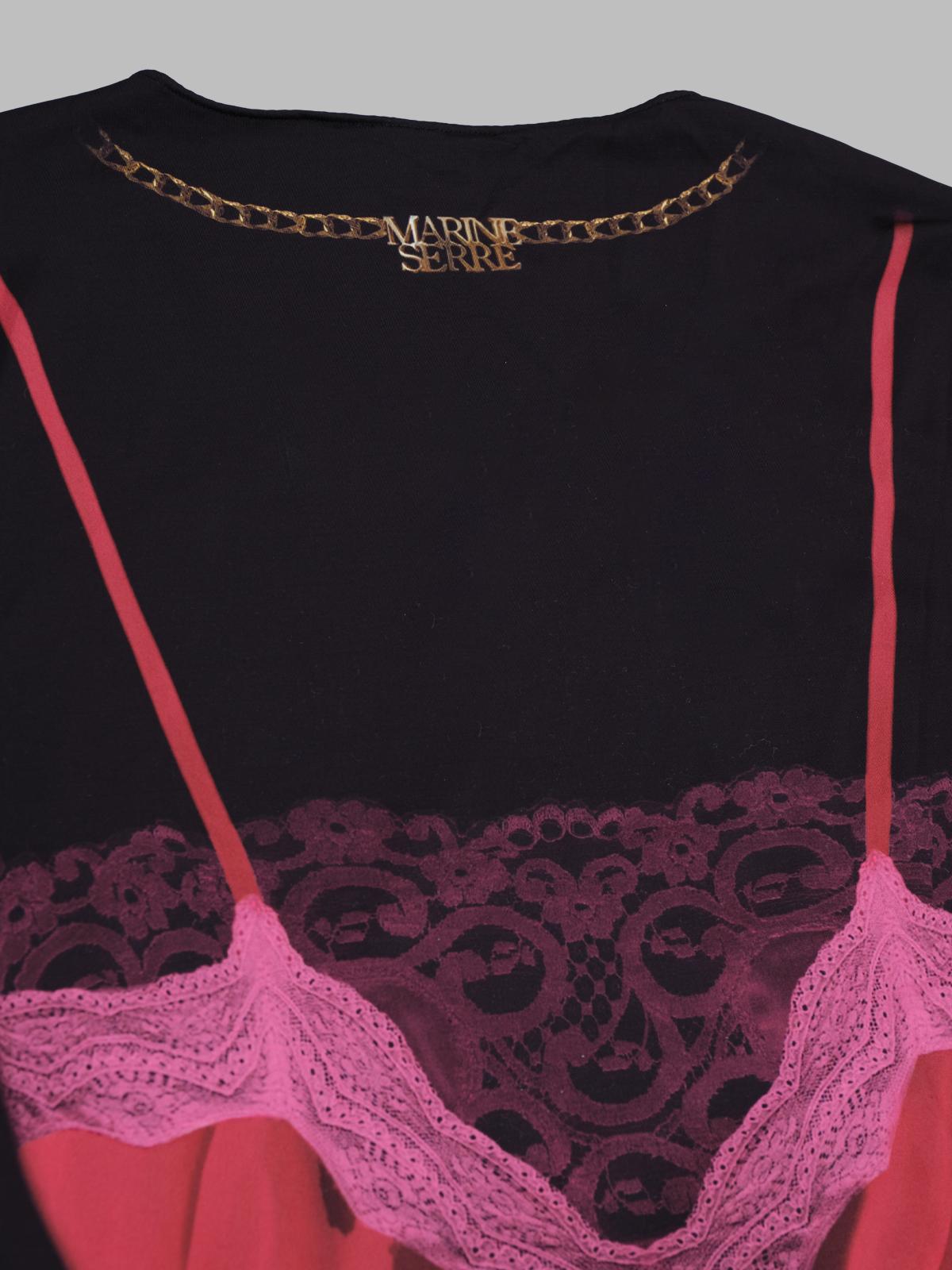 wet nuisette printed jersey ls longs dress WDR300BCJER0085- RD11 MARINE SERRE 