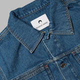 moon laser denim trucker jacket MJA063A-CDEN0002- BL05 MARINE SERRE 