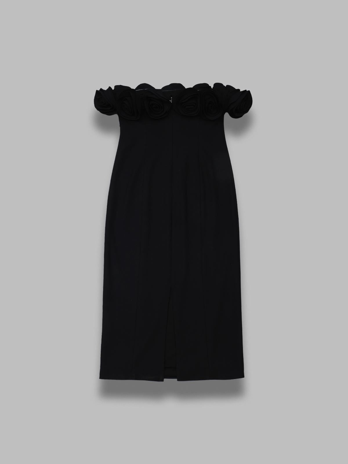 crepe midi flower dress 115690100-BCR2018- 100 ROTATE 