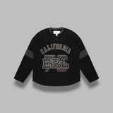 unisex laced hockey jersey knit ERL11T012- BLK ERL 