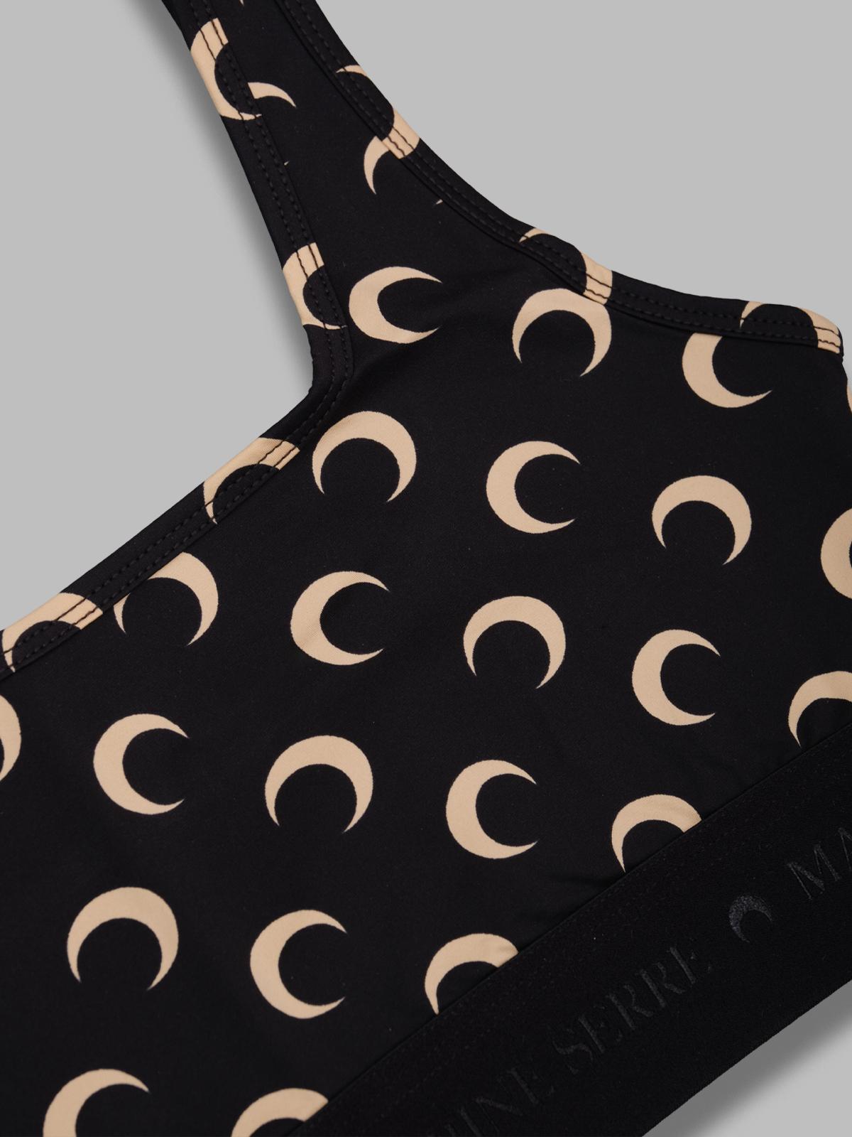 moon printed jersey sports bra WUW055BCJER0001- IT99 MARINE SERRE 