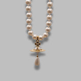 one row pearl drop choker 63030008-02R118-CN- R118 VIVIENNE WESTWOOD 