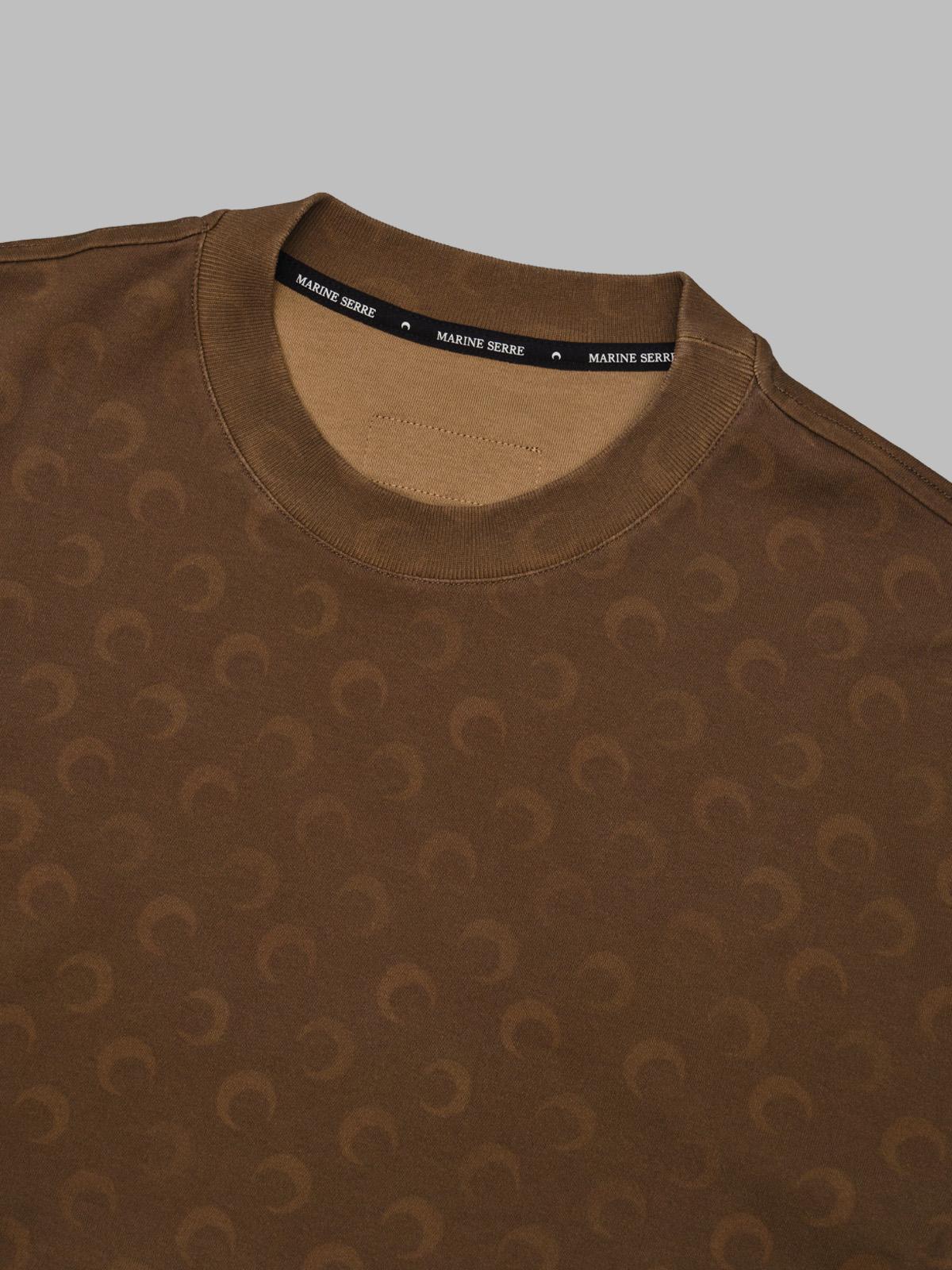 faded moon ss crewneck t-shirt UTT001ACJER0070- BG40 MARINE SERRE 