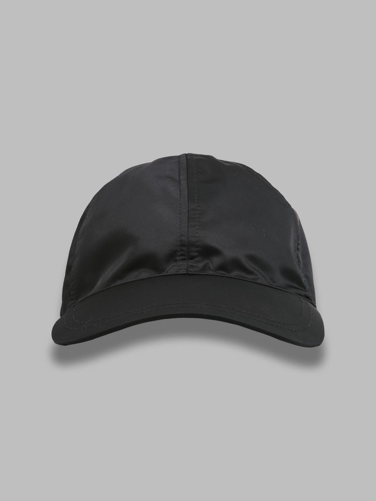 satin nylon baseball cap UHG066ACWOV0081- BK99 MARINE SERRE 