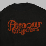 fuzzy love sweater AW25KNW0302- BK CARNE BOLLENTE 