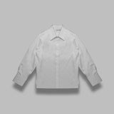 moonogram jacquard cotton ls shirt MSI037BCWOV0072- WH00 MARINE SERRE 