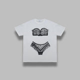 trompe l'oeil tall tee VAQ11T018- WHT VAQUERA 