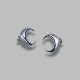 moon stud earrings UJW074ARMET0001- MT11 MARINE SERRE 