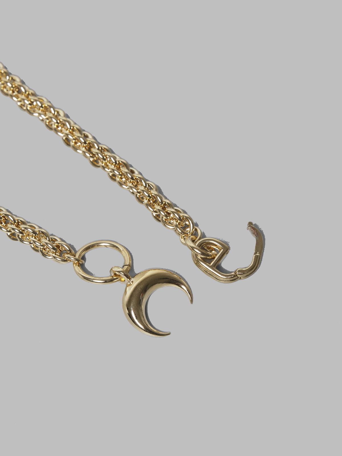 gold plated moon braided chain UJW076A-RMET0002- MT51 MARINE SERRE 