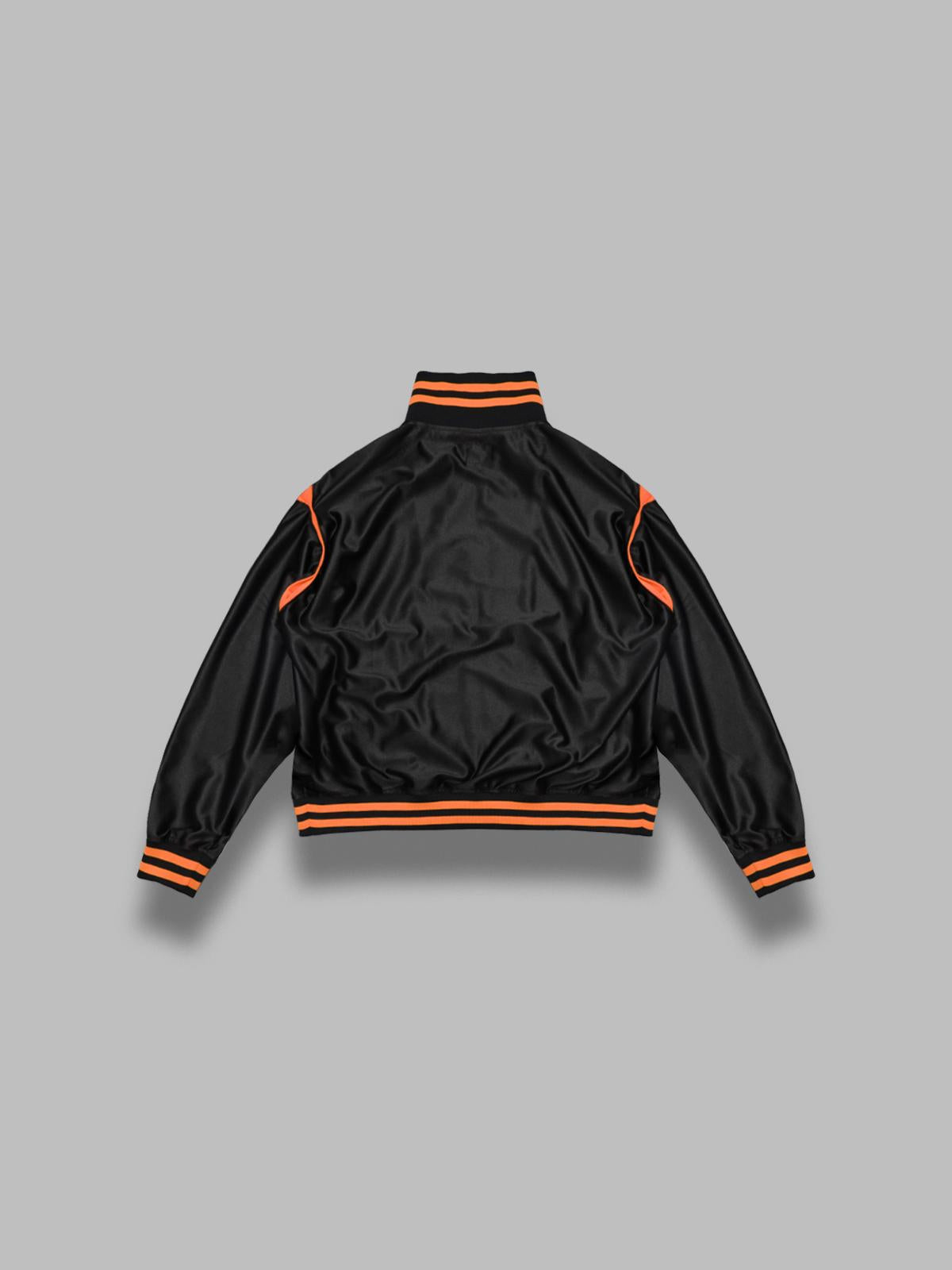 track jacket - tricot sateen SX217- BLACK NEEDLES 