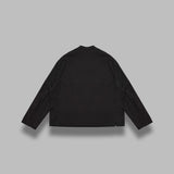 stand collar uncon jacket - slub cloth SX105- BLACK NEEDLES 