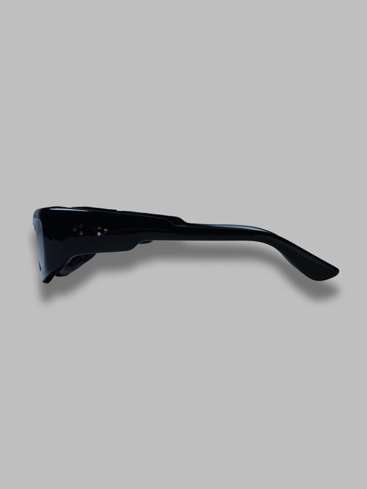 daryan sunglasses - black acetate, black lens - made in japan PT-6101- BK PORT TANGER 