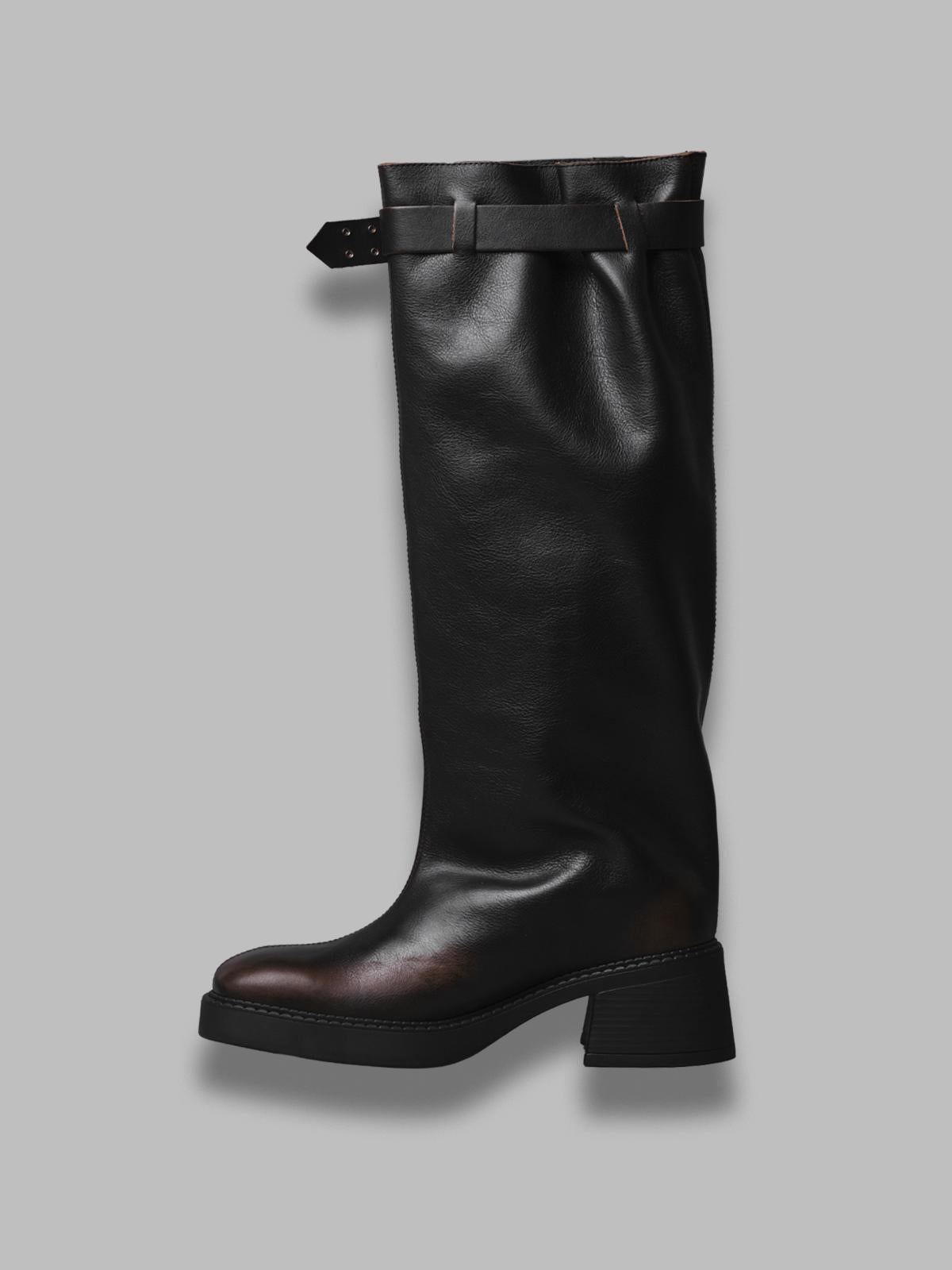 kristel brown tall boots E8_3995- BR MIISTA 
