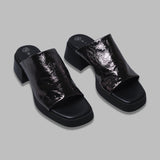 zooey dark silver mules E8-3874- SR MIISTA 