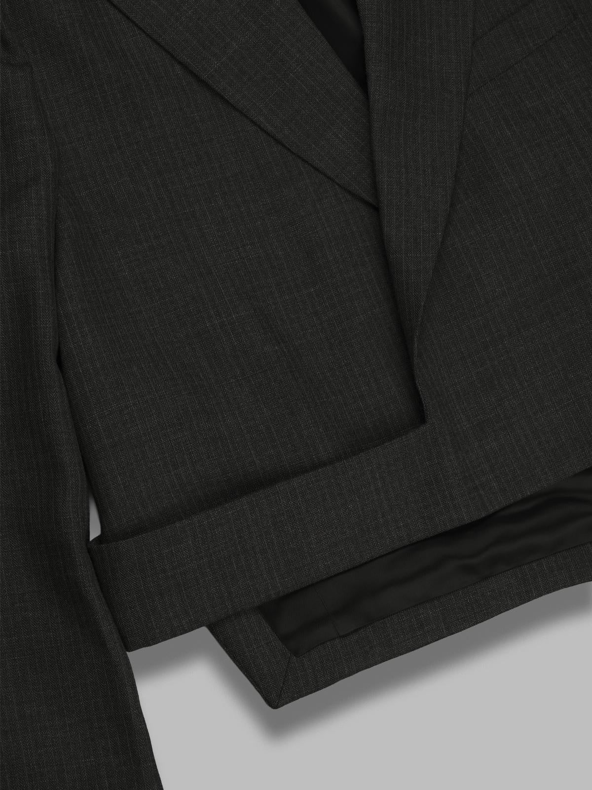wrap blazer W4250WS- GRY OUR LEGACY 