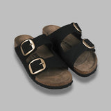 arizona big buckle black, nubuck leather - calz. s 1023290 BK BIRKENSTOCK 