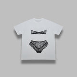 trompe l'oeil tall tee VAQ11T018- WHT VAQUERA 