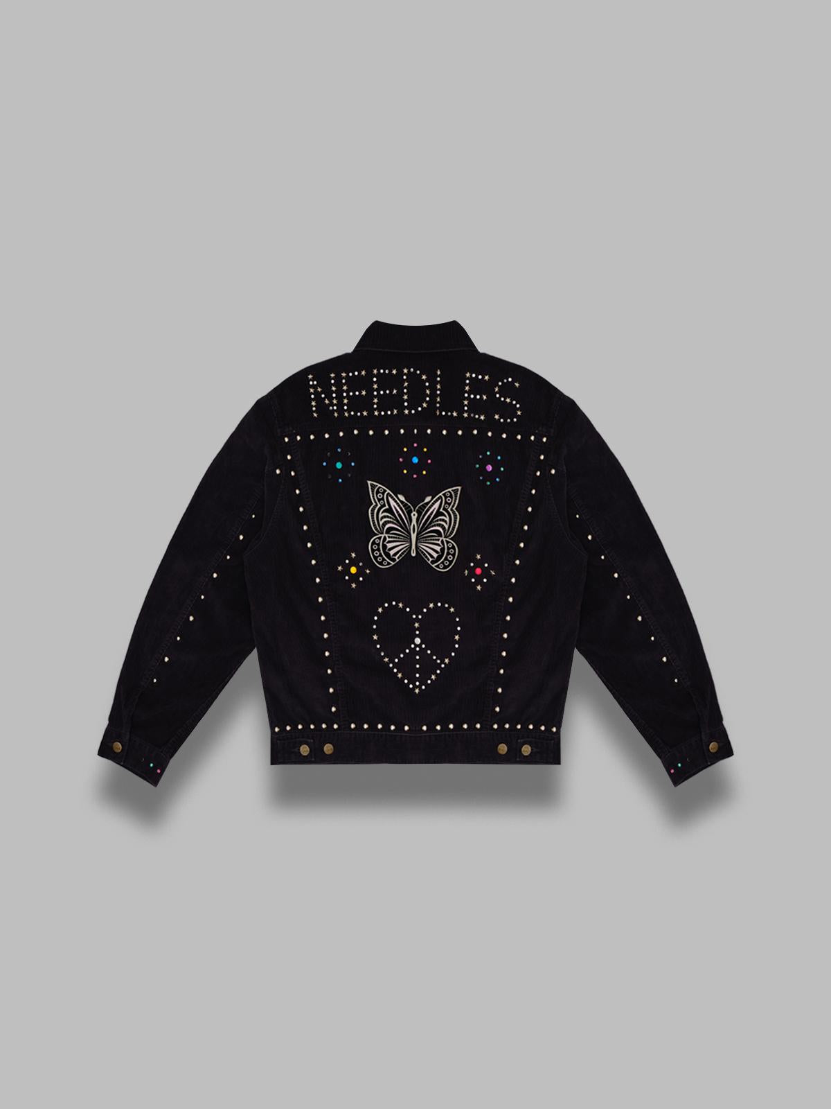 studded jean jacket RW167- BK NEEDLES 