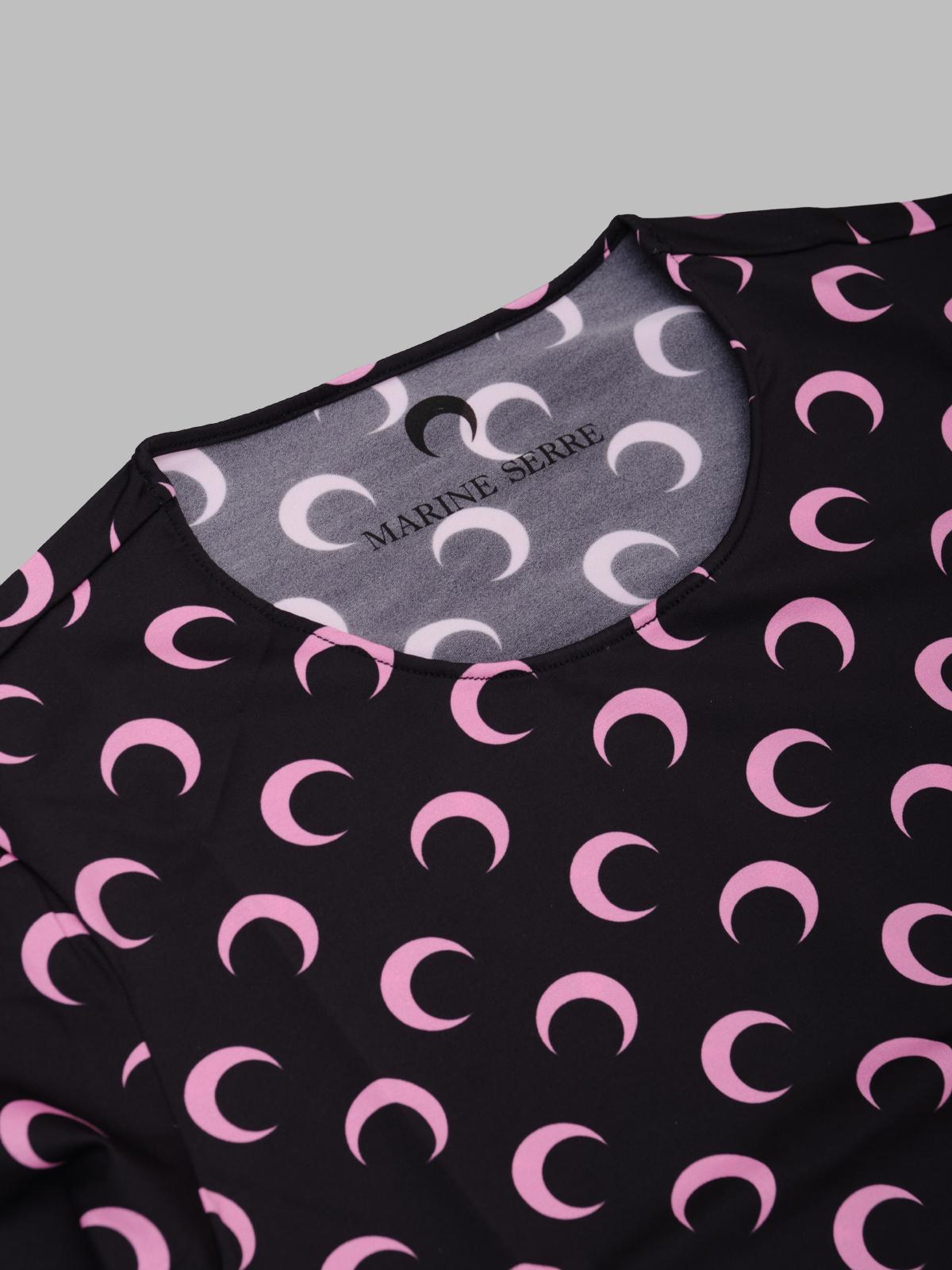 moon printed jersey ls crewneck top WTS006ACJER0001- BK90 MARINE SERRE 