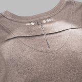 trompe l'oeil jersey ls t-shirt WTT032ACJER0091- BG20 MARINE SERRE 