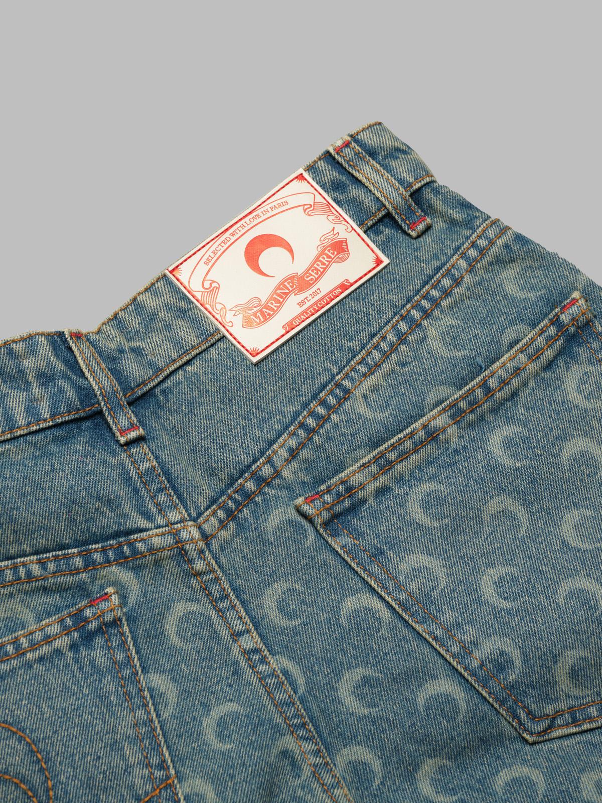moon laser denim loose jeans MPA066A-CDEN0003- BG10 MARINE SERRE 