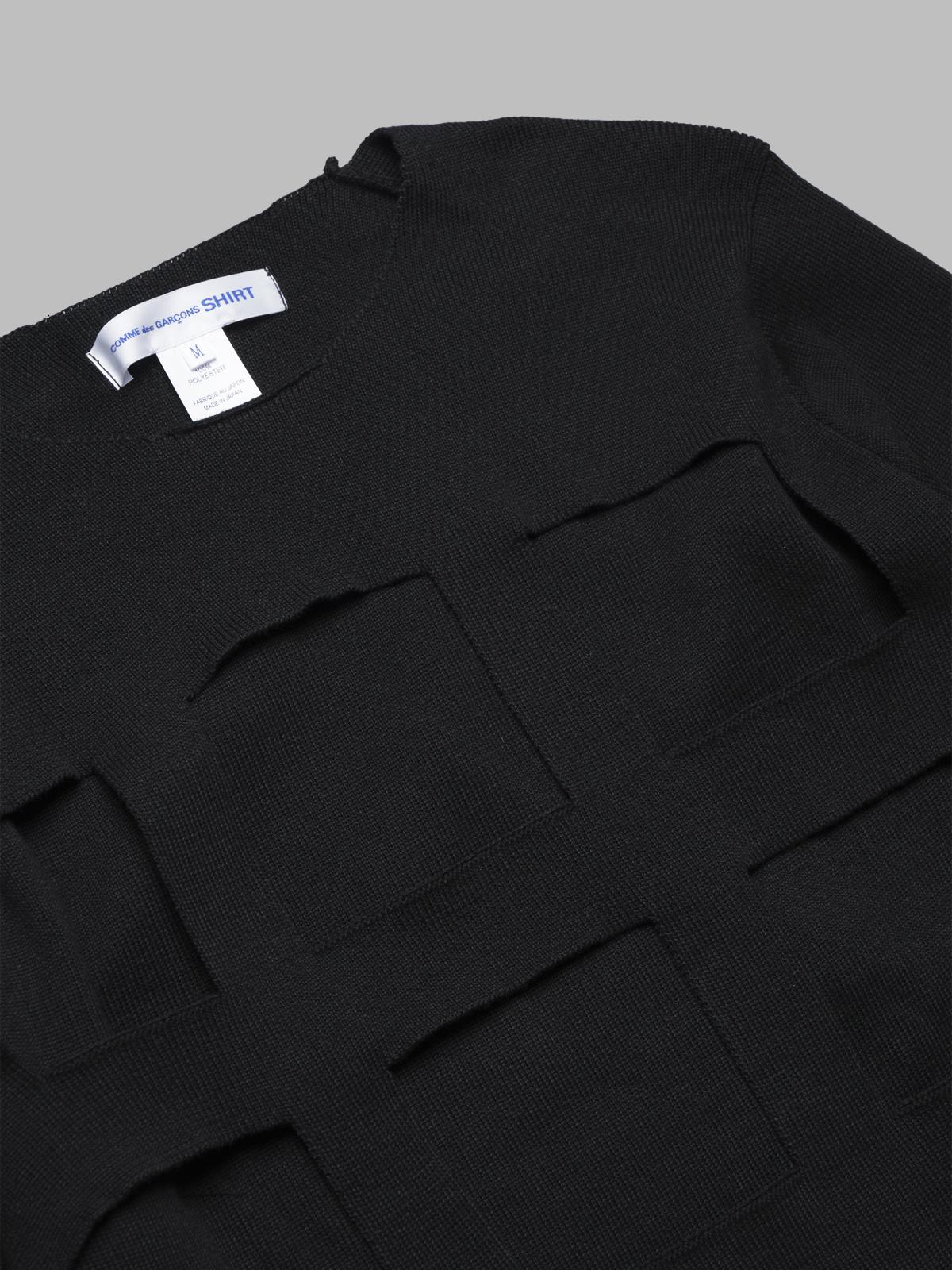 men's shirt knitted FO-N001-S25- BK COMME DES GARÇONS SHIRT 