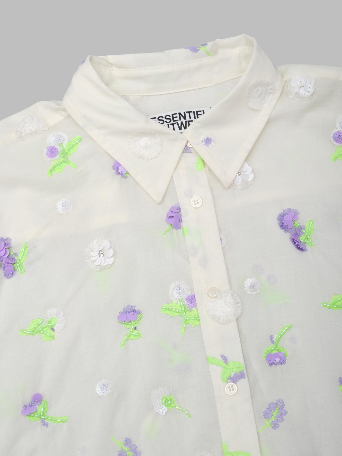 jimena embroidered boxy shirt JIMENA- J1OW ESSENTIEL ANTWERP 