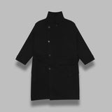 wrap coat CO1037-LF1116- BK999 LEMAIRE 