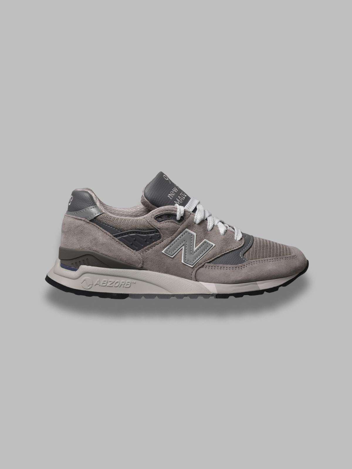 scarpe lifestyle unisex - mtz - leather / textile / other - grey U998GR GR NEW BALANCE 