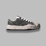 hank /original sole bleaching and washing textile low-top A15FW731- GRY MAISON MIHARA YASUHIRO 