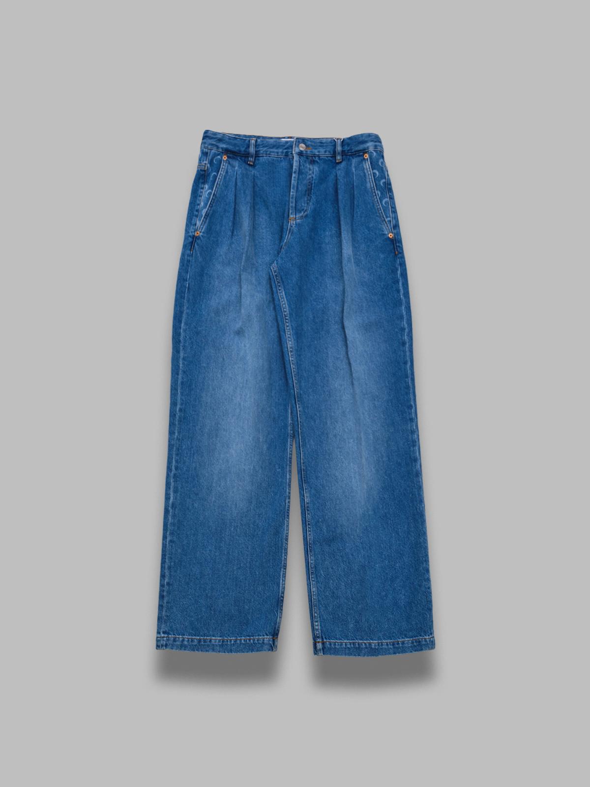 light blue denim straight jeans MPA094ACDEN0002- BL05 MARINE SERRE 