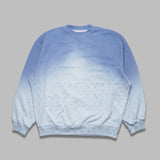 moon faded fleece oversized sweatshirt UST022A-CJER0073- BL05 MARINE SERRE 