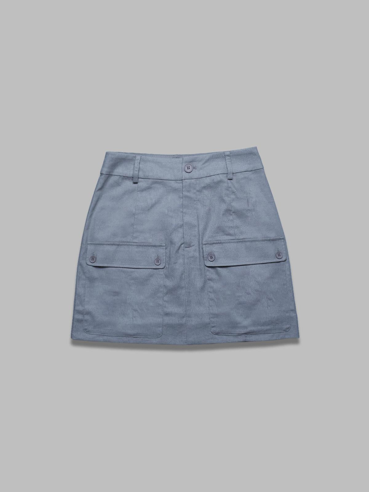 gz liane linen mw skirt 10909911- GY GESTUZ 
