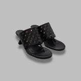 cedella black eyelets sandals E8-4095- BK MIISTA 