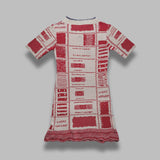 checked dress - beige/red 1801001G-Y003I- C401 VIVIENNE WESTWOOD 