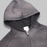 bee sun faded waffle zip up hoodie RBMW0513FA340- BLK0001 ROA 