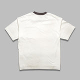 smily face printed distressed tee J14TS762- WHT MAISON MIHARA YASUHIRO 