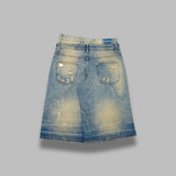 2in 1 denim dirt baggy shorts 260U309- DD MISBHV 
